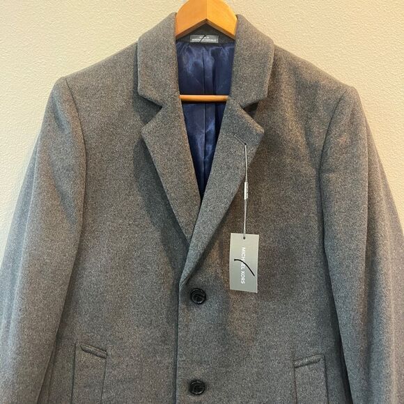 Michael Kors Wool Cashmere Blend Overcoat Walker Coat 36R Gray - Picture 5 of 14